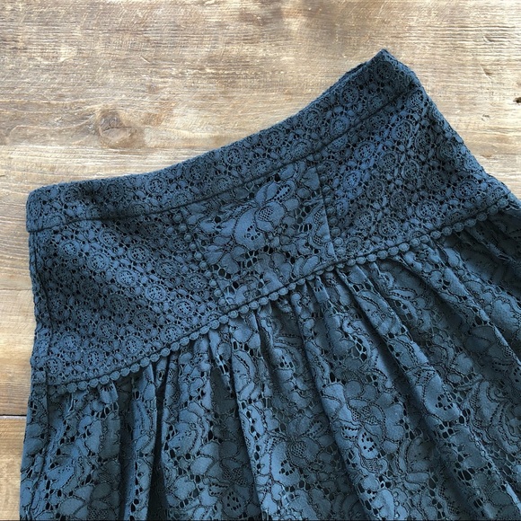 Sz OO Loft Black Lace Skirt NEW - Picture 3 of 10